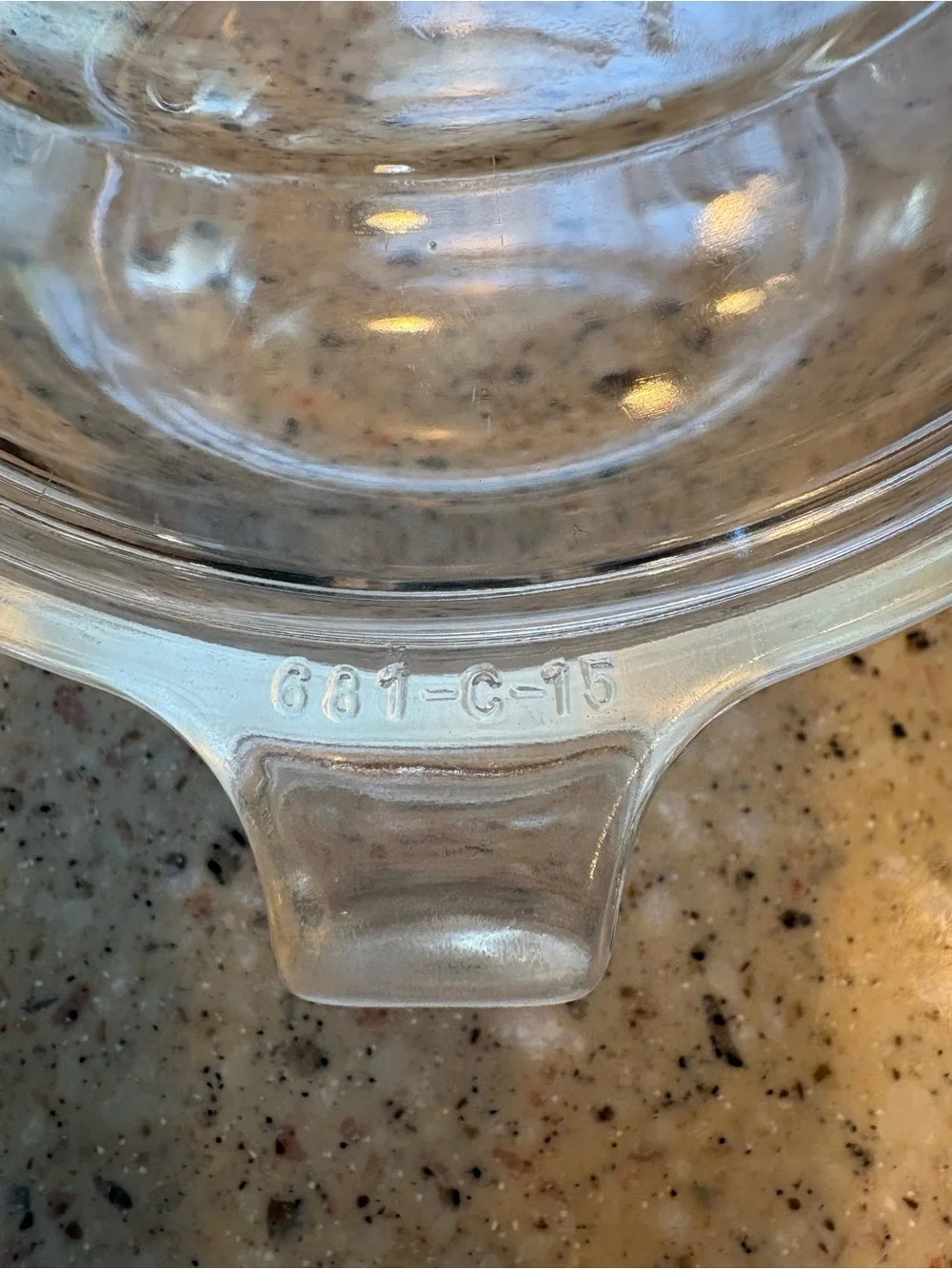 Pyrex Clear Glass Casserole with Handles and Original Lid, #019, 20 Ounces